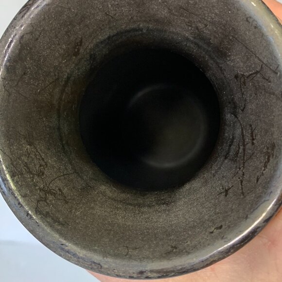 Vintage Scheurich 8" Vase Ceramics 81T 20 Carved Made in Germany 1970s - 1980's - Picture 5 of 9